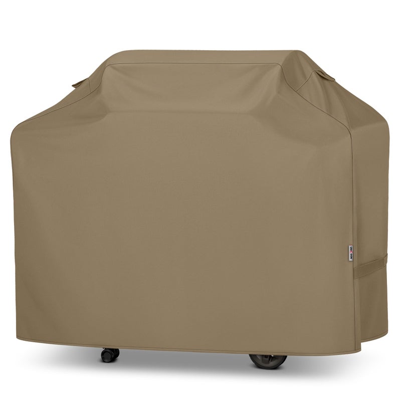 Unicook 65 Inch Grill Cover, Heavy Duty Waterproof Gas Grill Cover for Outdoor, Fade Resistant Barbecue Protector with Sealed Seam, Fits Weber Char-Broil Nexgrill BBQs up to 63" Wide, Neutral Taupe - Image 1